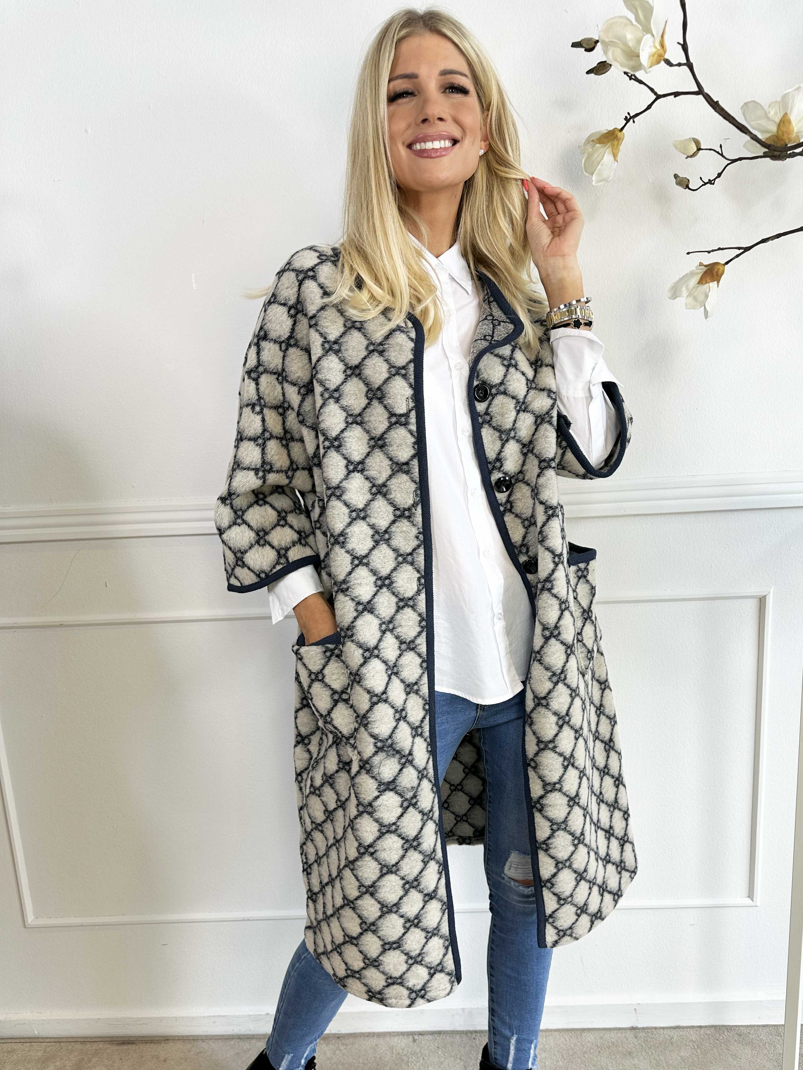 Arianna - Mønstret frakke